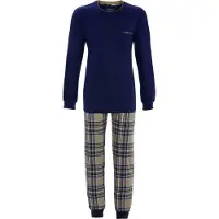 Ringella Warme heren pyjama blauw | Maat 50