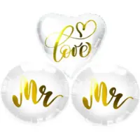 Folat Boeket Folieballonnen - Mr Mr Love - 3 stuks