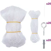 vidaXL Kattennet Transparant 3x2 m Nylon