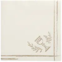 Papstar 50 Servetten ROYAL Collection 1/4 vouw 40 cm x 40 cm Communion / Confirmation