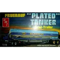 Aztek Modelbouwpakket Militaire voertuigen - 1239 Sunoco Fruehauf Plated Tanker Trailer Plastic - 1:25 - Modelbouw
