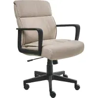Beliani BYRON - Bureaustoel - Beige - Polyester