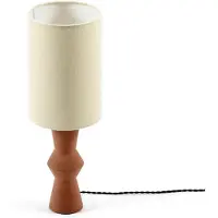 Serax Marie Michielssen Marie-Ann tafellamp D18cm H52cm voet: red brown - kap: beige