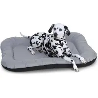 Knuffelwuff waterbestendig hondenbed voor binnen en buiten Lucky XL 90 x 75cm grijs
