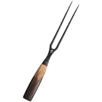 Xinzuo Vleesvork – X06 Mo Series – 15 cm – Gebrand Eiken Handvat – Professionele trancheervork
