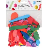 Folat Latexballonnen - Vorm - Stripetastic - Assorti - 100 stuks
