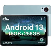 Doogee T30s Touchscreen-tablet 11 Pouces 2,4k 7,6 mm Ultradunne Android 14 16Go Ram + 256Go Rom/TF 1TB 5G WiFi Batterij 8580MAH,Blauw