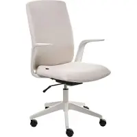 Beliani CAPTAIN - Bureaustoel - Beige - Polyester