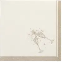 Papstar 50 Servetten ROYAL Collection 1/4 vouw 40 cm x 40 cm goud Festivities