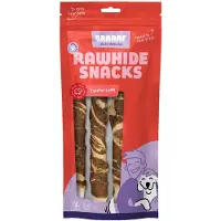 Braaaf 10x Hondensnack Twister Lam - Vis 180 gr
