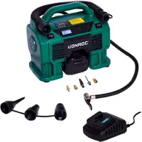 Vonroc Accu compressor 20V - 12V - 4.0Ah | Incl. accu en snellader