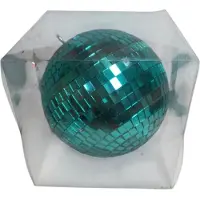 Mica Decorations Spiegelbal/Discobal groen D15cm