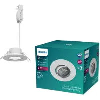 Philips Cilantro inbouwspot - SceneSwitch lichttechnologie - 5W - Koelwit licht: 4000K - Wit - 3-pack