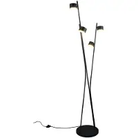Trio Select Vloerlamp Coda Zwart/Goud