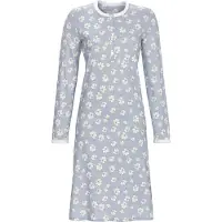Ringella Warm katoenen nachthemd bloemen | Maat 44