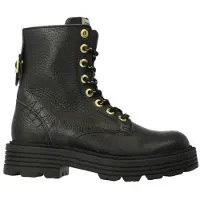 Red-Rag leren veterboots zwart Meisjes Leer Effen - maat 29