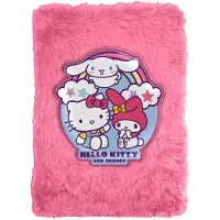 K-KIDS & Friends A5 Plush Notebook – 15x21x2,5 cm – Roze – Schattig Notitieboek met Zachte Kaft