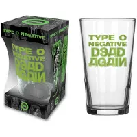 Type O Negative Bierglas - Dead again - voor Geen - transparant - Maat Standard