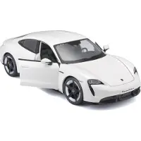 Bburago Porsche Taycan Turbo S 1:24 modelauto wit
