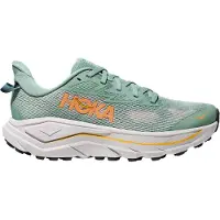 Hoka One One Sportschoen 'CHALLENGER 8' lichtgrijs / jade groen / oranje