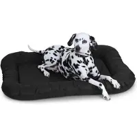 Knuffelwuff waterbestendig hondenbed voor binnen en buiten Lucky XL 90 x 75cm zwart