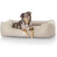 Knuffelwuff waterafstotende hondenbed Finlay oversized XXXL 155 x 105cm beige