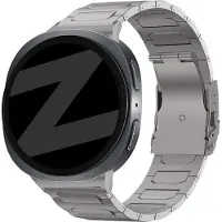Bandz Titanium Band 'Deluxe' - hoogwaardige titanium horlogeband geschikt voor Samsung Galaxy Watch 9 (40/44mm) / Watch 8 (40/44mm) / 8 Classic (46mm) - titanium
