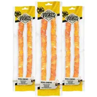Voskes 3x Hondensnack Stick Met Kip 40 cm 2 stuks