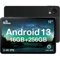 Doogee T30s Touchscreen-tablet 11 Pouces 2,4k 7,6 mm Ultradunne Android 14 16Go Ram + 256Go Rom/TF 1TB 5G WiFi Batterij 8580MAH,Zwart