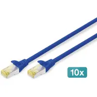 Digitus CAT6a sFTP kabel 3 meter Blauw - 10 stuks