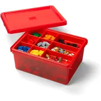LEGO Rode opbergdoos met uitneembaar vak