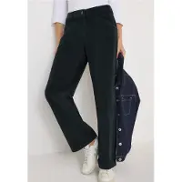 Cecil Dames Wide Legs corduroy broek - Groen - 33
