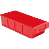 LA-KA-PE Stellingbak | L300xB152xH83mm | rood polypropyleen | 10 stuks - VKB 300/152 ROT VKB 300/152 ROT