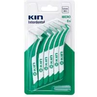 Kin Interdentale Tandenborstel Interdentale 0,9 mm (6 Stuks) - - Aantal: 6 - Gewicht: 16,35 g