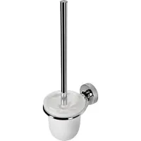 Geesa Luna Toiletborstel met houder - witte borstelkop - Chroom