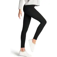 Falke Seamless Shaping eenkleurig materiaal legging dames zwart - maat S 36-38