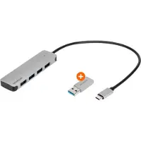 BlueBuilt 4-Poorts USB-A/C 3.0 Hub