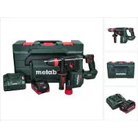 Metabo KH 18 LTX BL 28 Q accu-boorhamer 18 V 3 J SDS plus Brushless + 1x accu 8,0 Ah + oplader + metaBOX