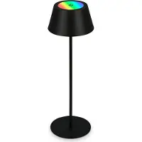 Briloner Kiki LED tafellamp, zwart, IP44, 3.000 K, RGBW, zwart, metaal, Modern