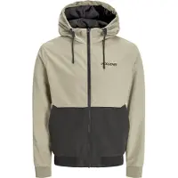Jack & Jones Tussenjas 'JJERush' lichtbruin / zwart