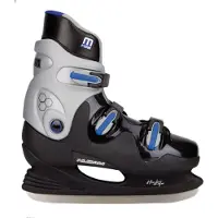 Nijdam Kinderschaatsen - IJshockey Schaatsen - Hardboot - Zwart - Maat 36