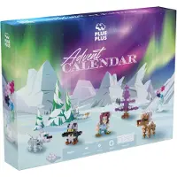Plus plus Adventskalender - Santa's Northern Lights Adventure - 639 delige bouwset - 4337 - Bouwspeelgoed - Constructiespeelgoed - Set met bouwstenen - Vanaf 5 jaar