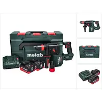 Metabo KH 18 LTX BL 28 Q accu-boorhamer 18 V 3 J SDS plus Brushless + 2x accu 10,0 Ah + oplader + metaBOX