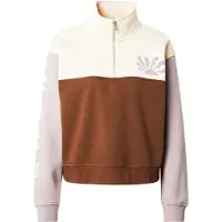 Roxy Sweatshirt 'VIEW POINT BLOC' beige / donkerbruin / sering