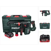 Metabo KH 18 LTX BL 28 Q accu-boorhamer 18 V 3 J SDS plus Brushless + 1x accu 10,0 Ah + metaBOX - zonder oplader