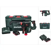 Metabo KH 18 LTX BL 28 Q accu-boorhamer 18 V 3 J SDS plus Brushless + 1x accu 4,0 Ah + lader + metaBOX
