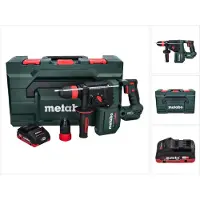 Metabo KH 18 LTX BL 28 Q accu-boorhamer 18 V 3 J SDS plus Brushless + 1x accu 4,0 Ah + metaBOX - zonder oplader