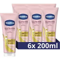 Vaseline - Lotion - Dewy Radiance - stimuleert de natuurlijke glans van de huid - 6 x 200 ml