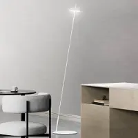 Sigor LED-vloerlamp Mahina, dimbaar, wit / opaal, Woon-/ Eetkamer, Aluminium, Modern, LED vloerlamp