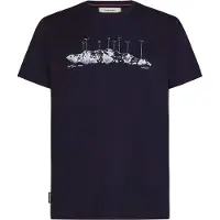 Icebreaker - Merino 150 Tech Lite S/S Tee The Peaks - Merinoshirt XL, blauw